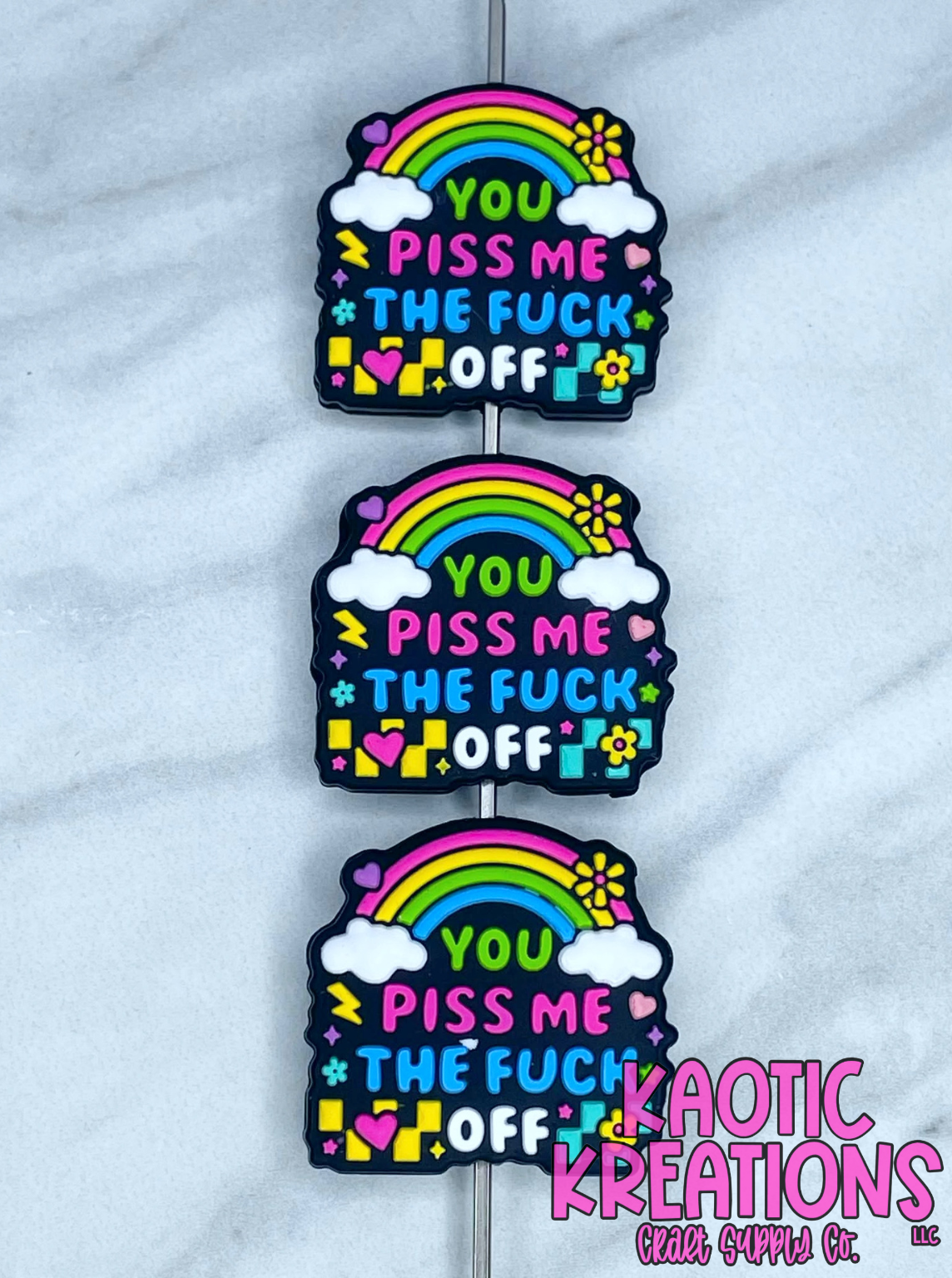 YOU PISS ME OFF SILICONE FOCAL D132 (1ct)
