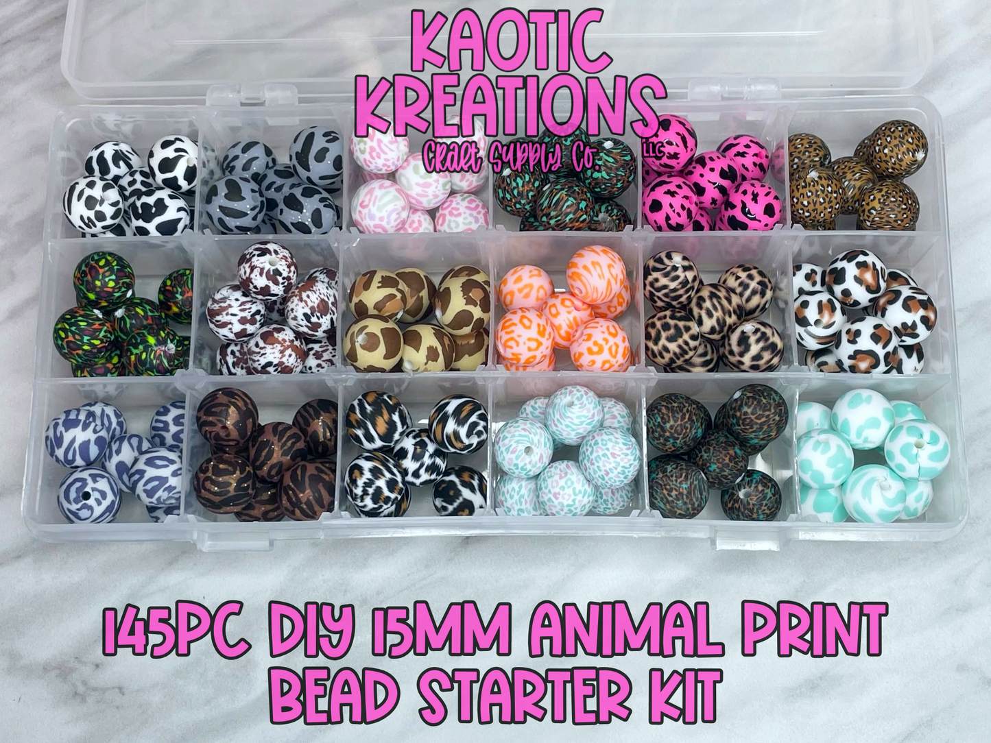 DIY BEAD STARTER KIT 145PC (INCLUDES STORAGE CASE) SK11