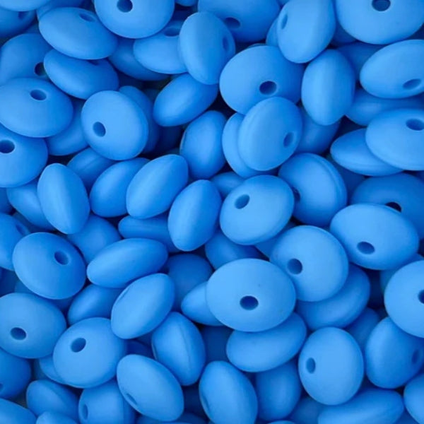 #14 12MM LENTIL CURIOUS BLUE (1ct)