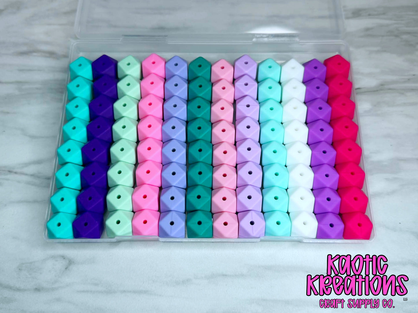 DIY BEAD STARTER KIT (INCLUDES STORAGE CASE) 97PC - MERMAID VIBES H1