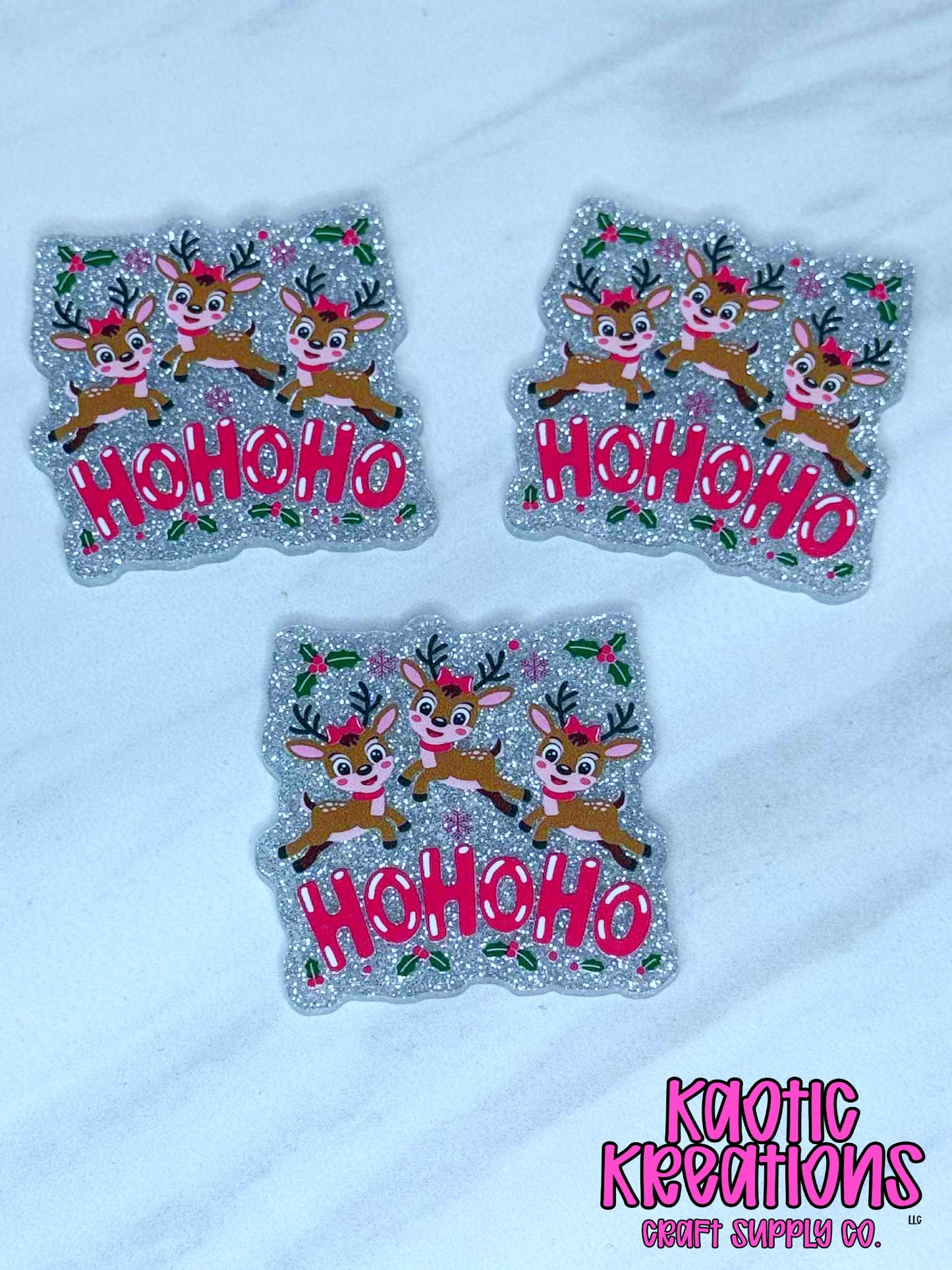 FLATBACK ACRYLIC HO HO HO F619 (1ct)