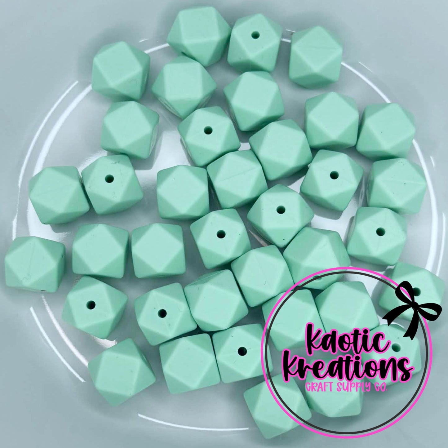 14MM HEXAGON SEAFOAM #38 (1ct)