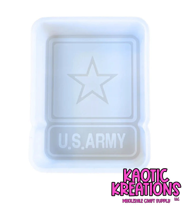 U.S. ARMY SILICONE FRESHIE MOLD 3.25" W x 4.25 H x 1" D M10 (1ct)