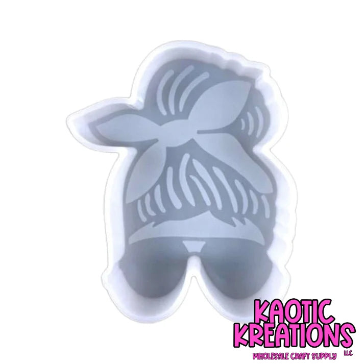 MESSY BUN SILICONE FRESHIE MOLD 4.5" W x 6" H x 1" D M27 (1ct)