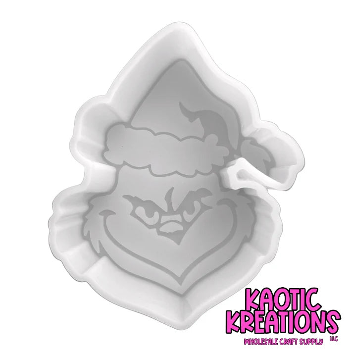 GRINCH SILICONE FRESHIE MOLD 3.25" W x 4" H x 1" D (1ct)
