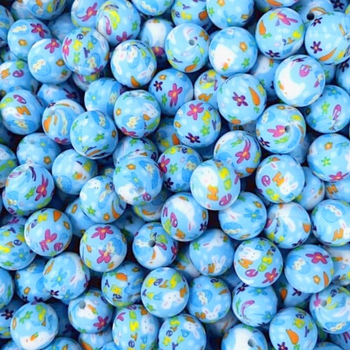 P636 BLUE HOPPY EASTER 15MM PRINT (1ct)