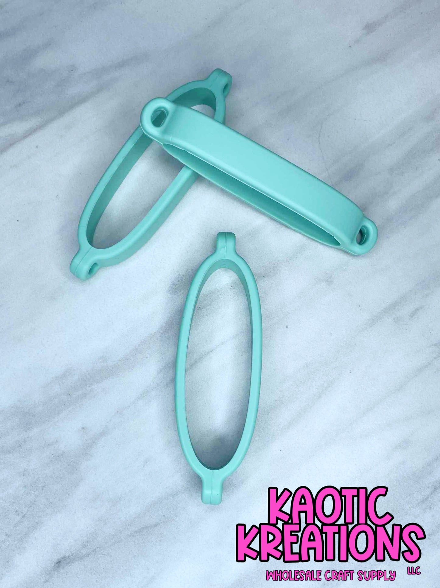 BEADABLE TUMBLER SILICONE CARRIER RING #13 MINT GREEN (1ct)