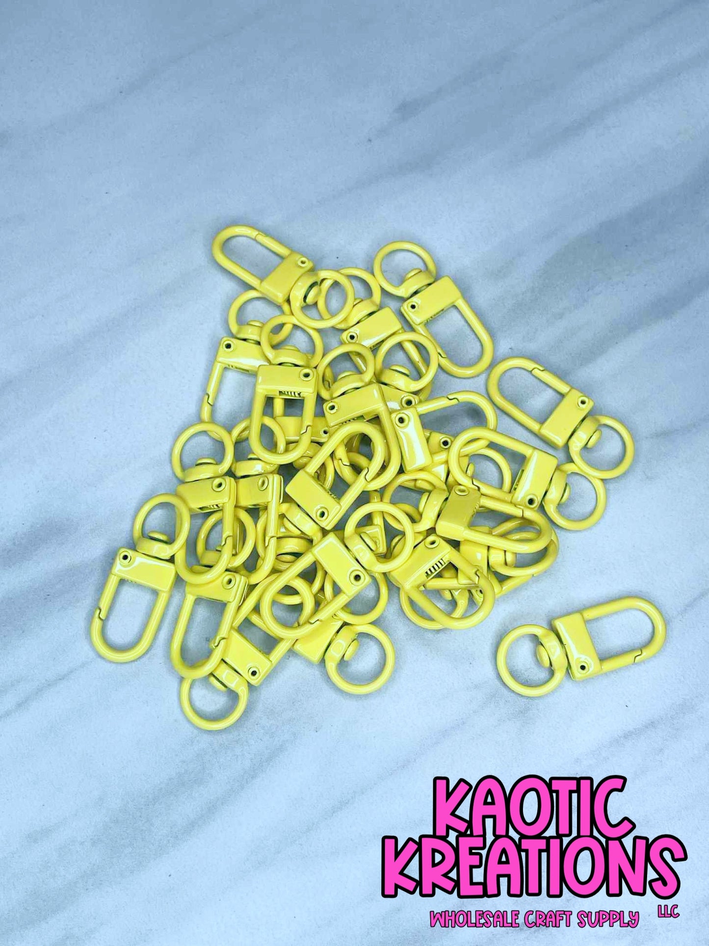 MINI SWIVEL CLASP - #15 YELLOW (1ct)