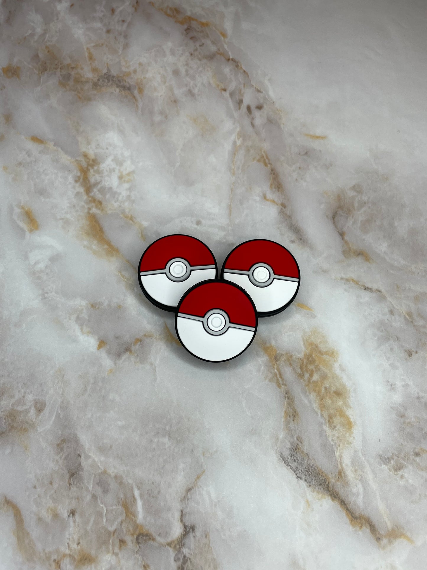 RED/WHITE BALL SILICONE FOCAL D125 (1ct)