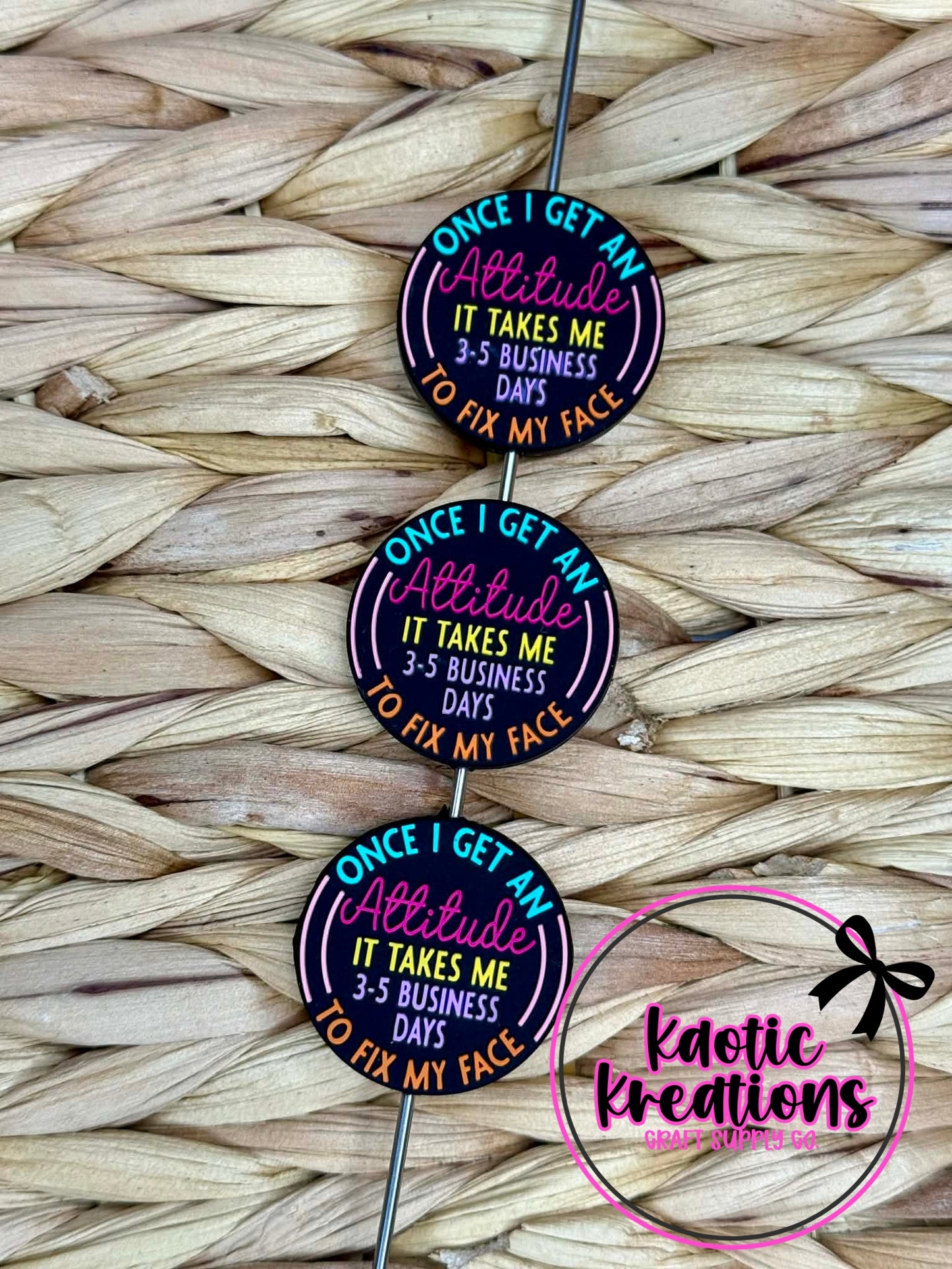 ONCE I GET AN ATTITUDE SILICONE FOCAL D194 (1ct)