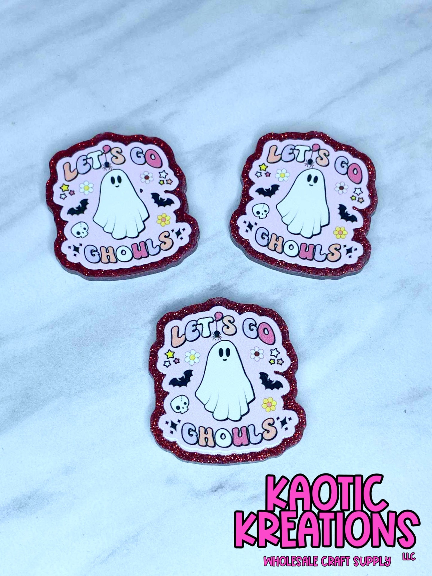 FLATBACK ACRYLIC LET'S GO GHOULS F366 (1ct)