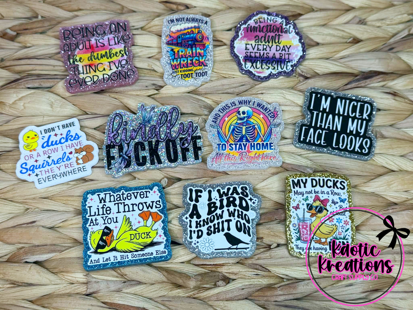 10pc FLATBACK BUNDLE FB3 (1ct)