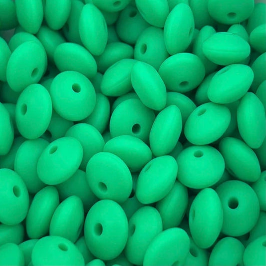 #30 12MM LENTIL JUNGLE GREEN (1ct)