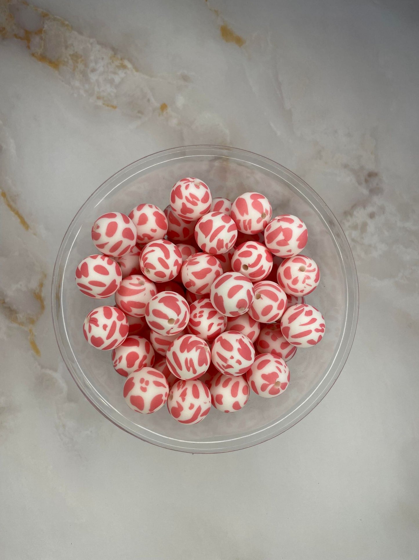 P114 PINK COW 15MM PRINT (1ct)