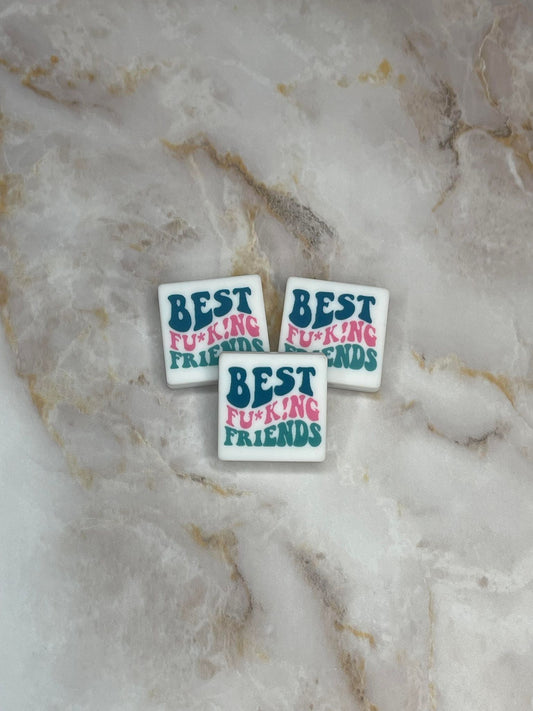 **DISCONTINUED** BEST FUCKING FRIENDS SQUARE SILICONE FOCAL