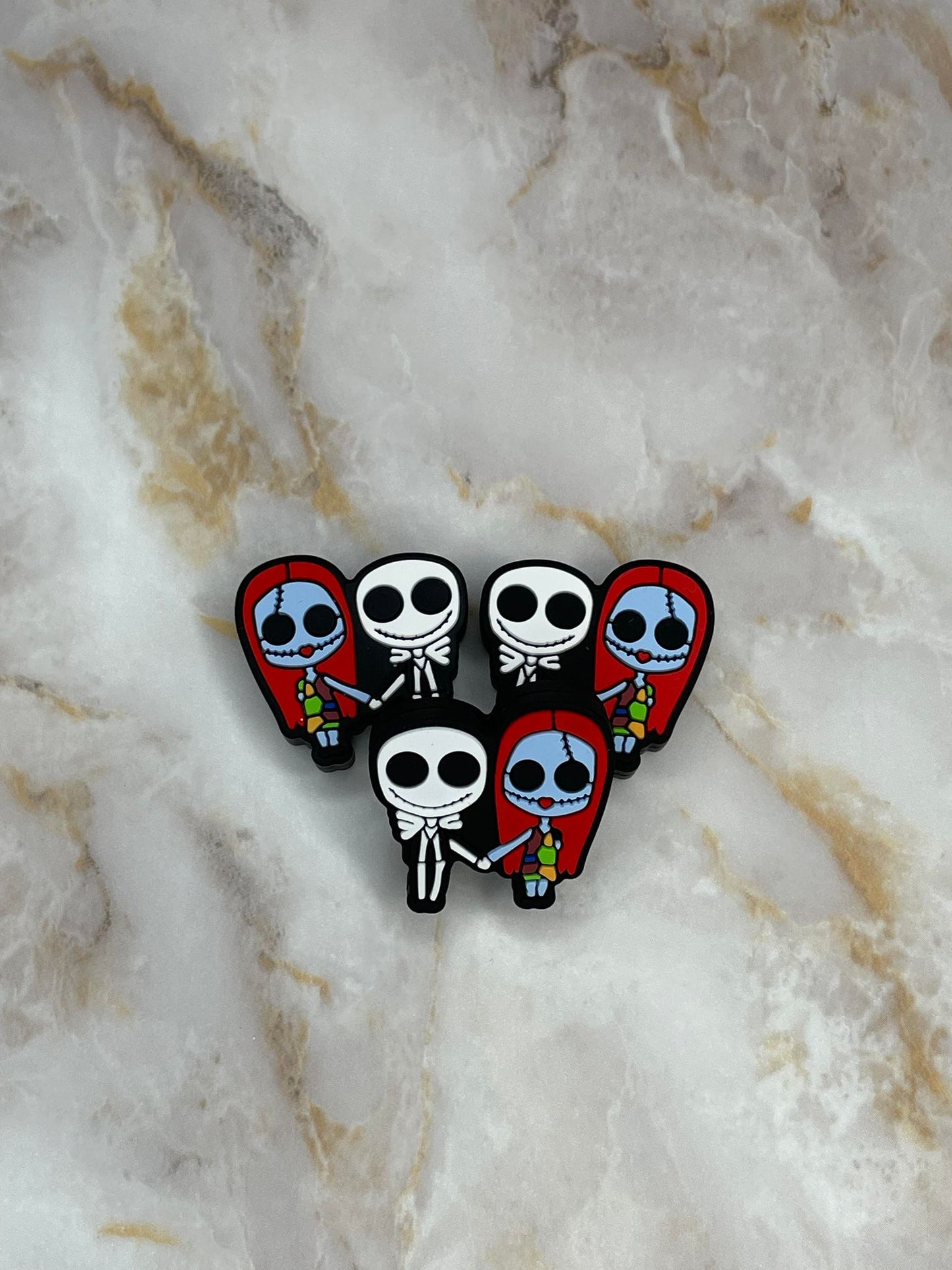 SKELETON COUPLE HOLDING HANDS SILICONE FOCAL (1ct)