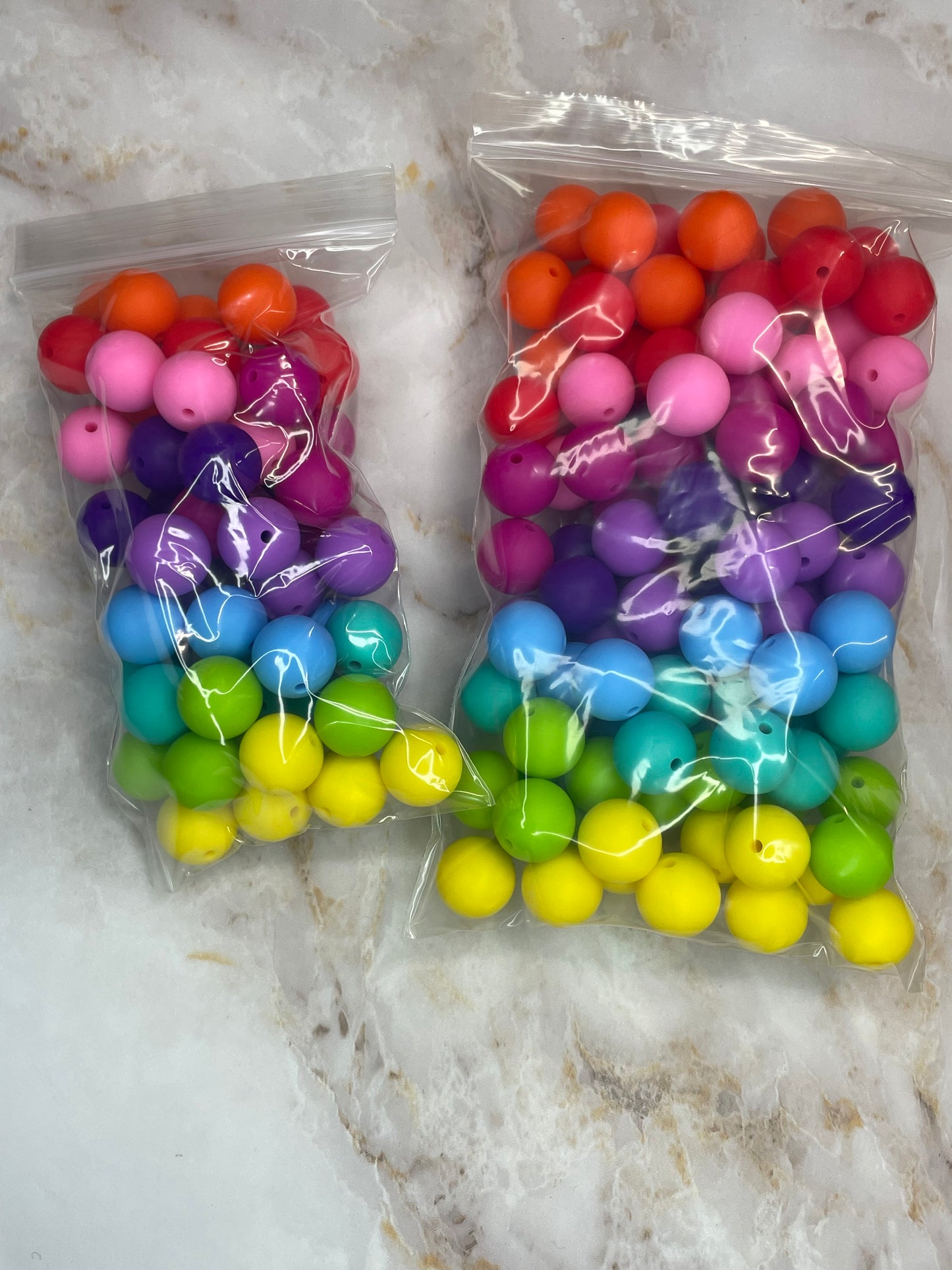 RAINBOW BEAD MIX 15MM SOLID (50ct)