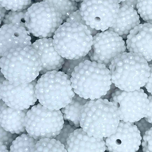 20MM JELLY RHINESTONE ACRYLIC WHITE (1ct)