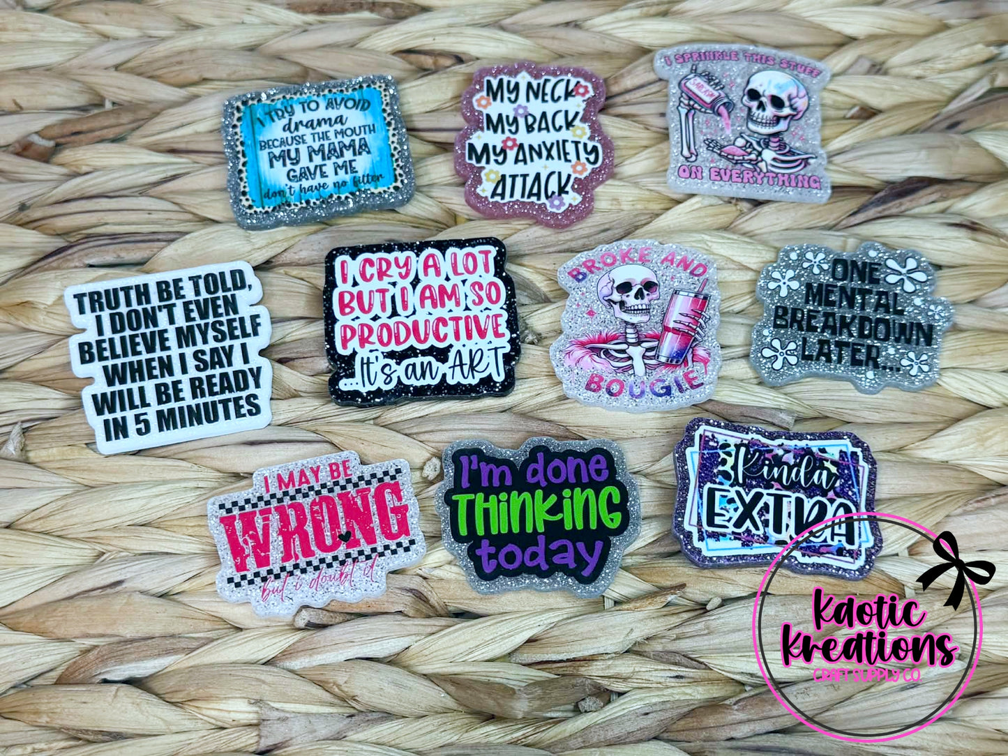 10pc FLATBACK BUNDLE FB4 (1ct)