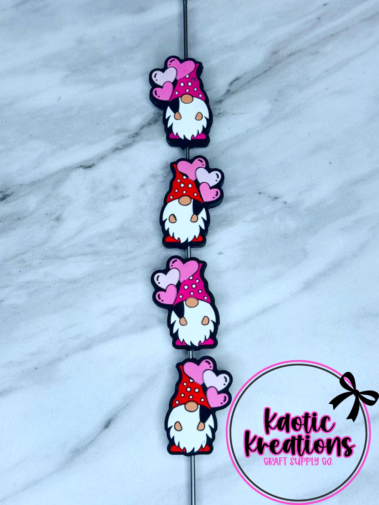 VALENTINE'S GNOME SILICONE FOCAL (1ct)