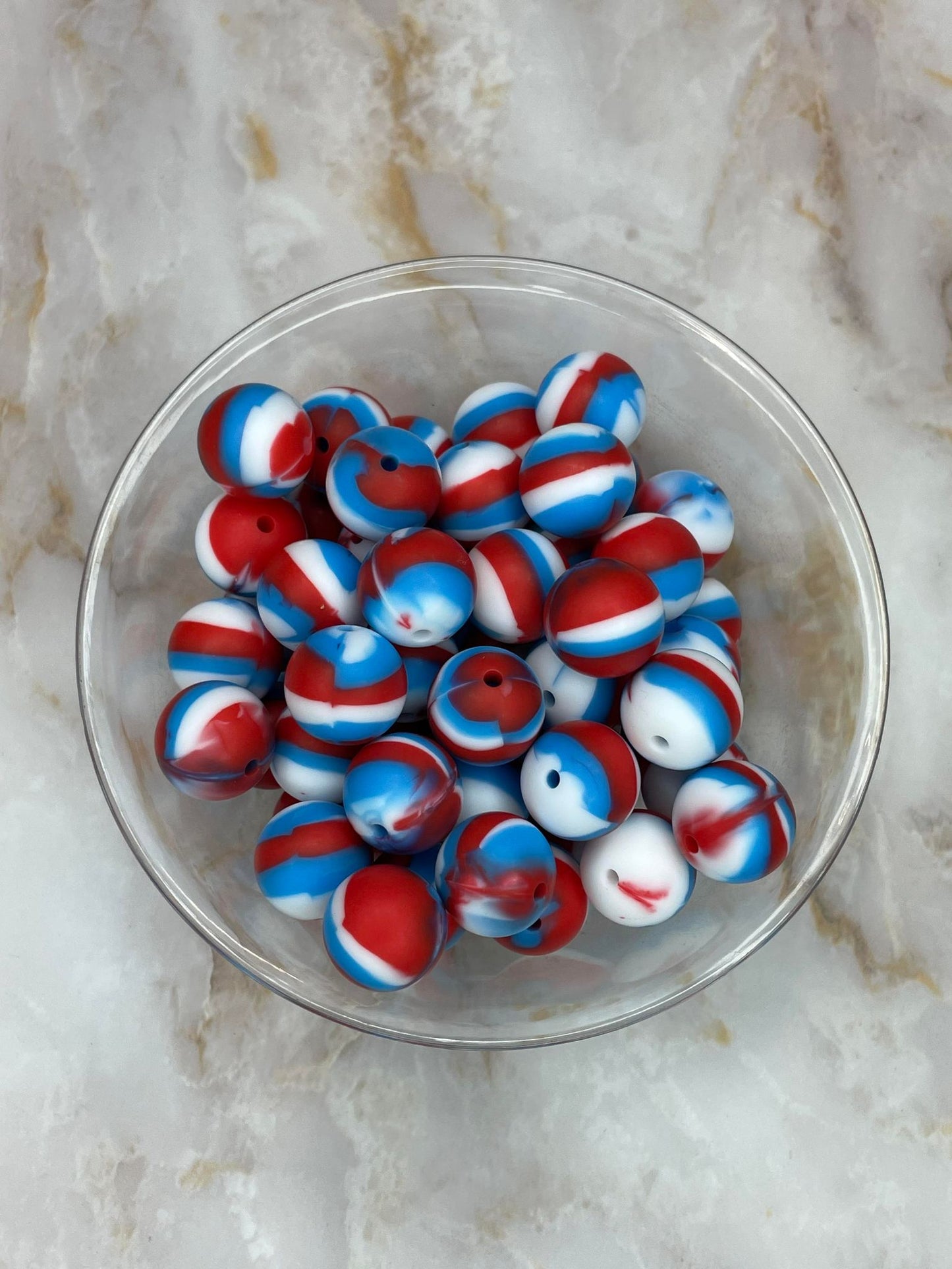 RED WHITE & BLUE SWIRL (1ct)