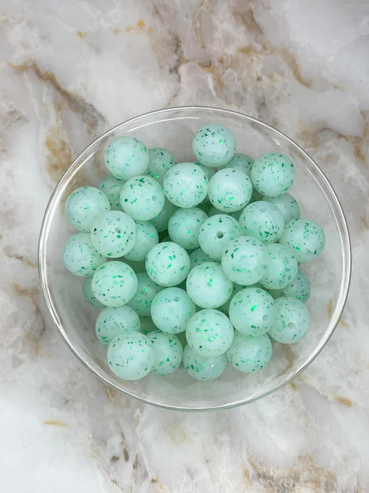 C5 MINT GREEN 15MM CONFETTI GLITTER