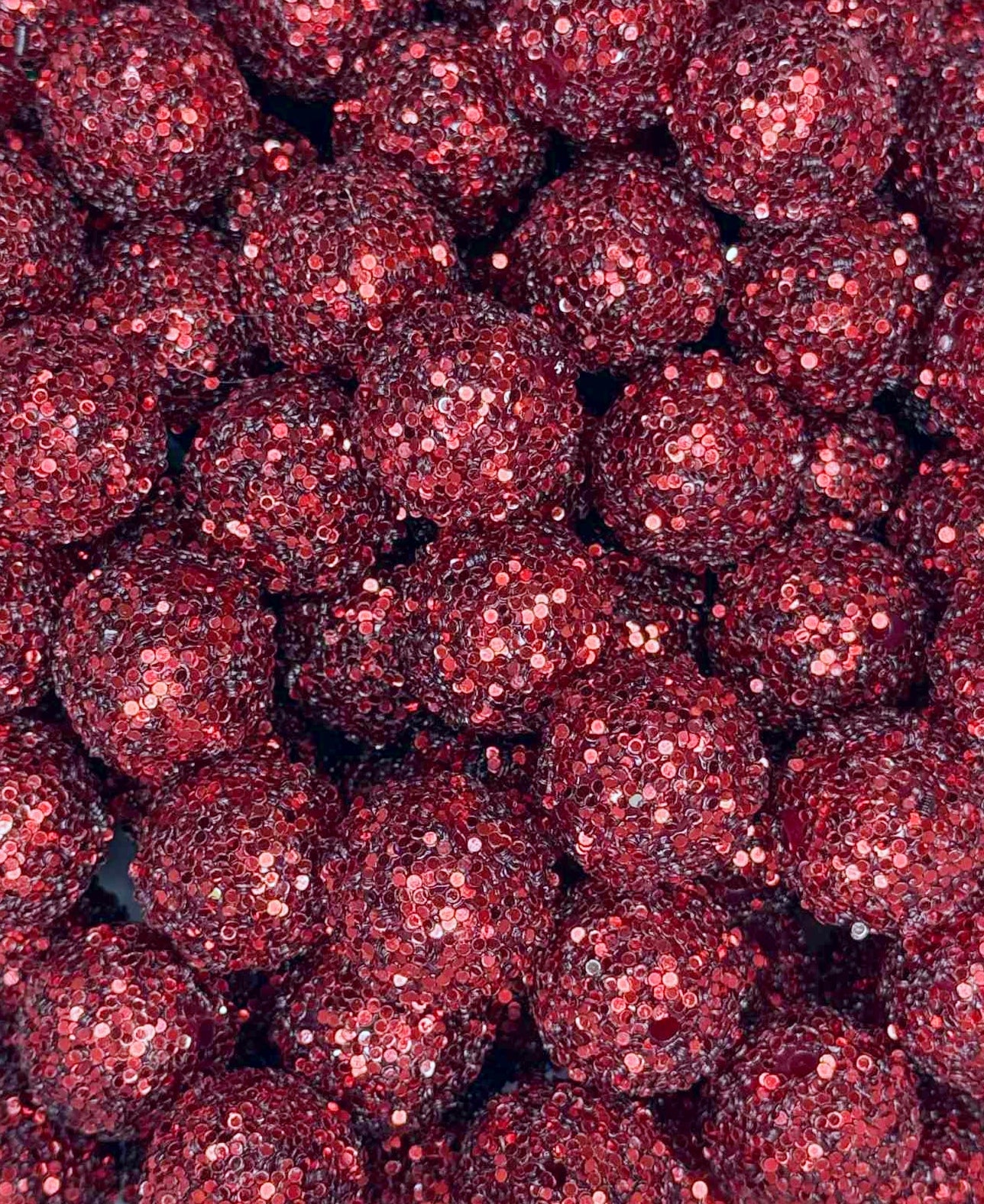 S11 20MM SUGAR SEQUIN BEAD DEEP RED (1ct)