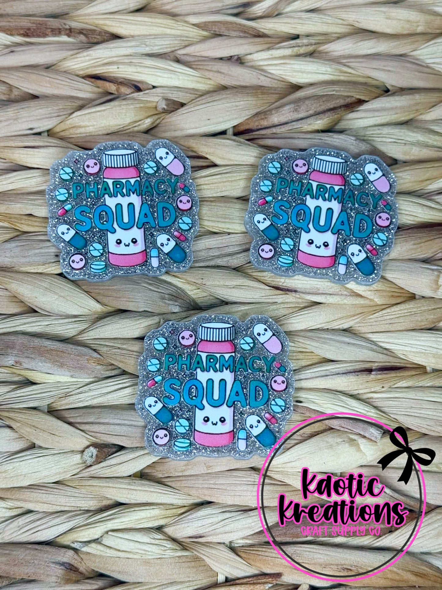 FLATBACK ACRYLIC 42mm X 39mm PHARMACY SQUAD F71 (1ct)