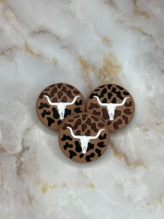 LEOPARD LONGHORN SILICONE FOCAL