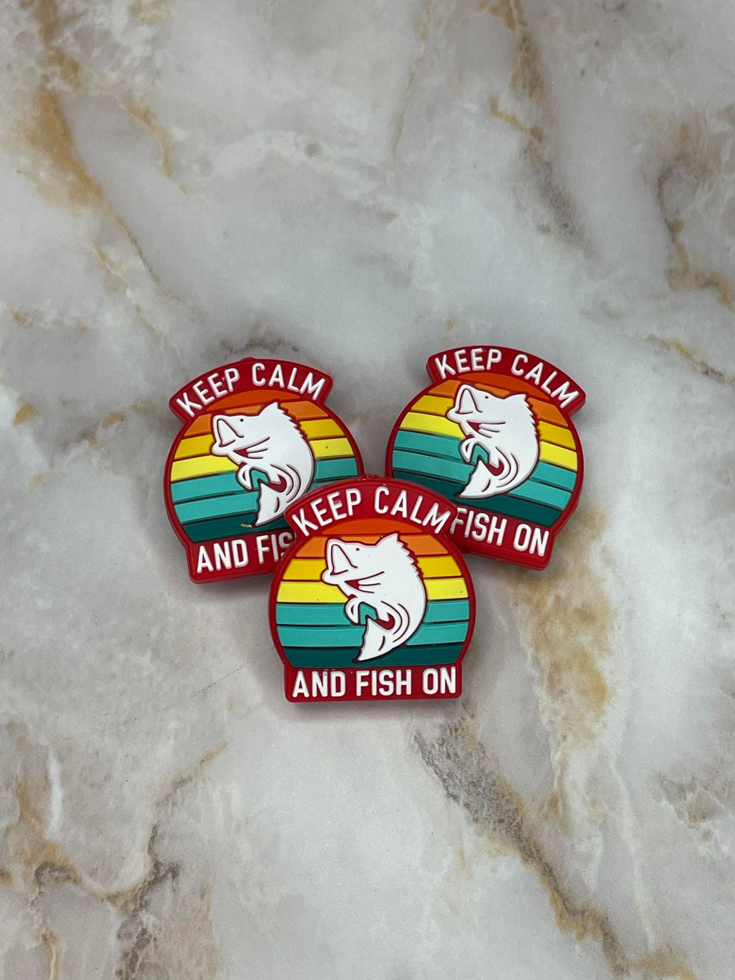 KEEP CALM FISH ON SILICONE FOCAL D162 (1ct)