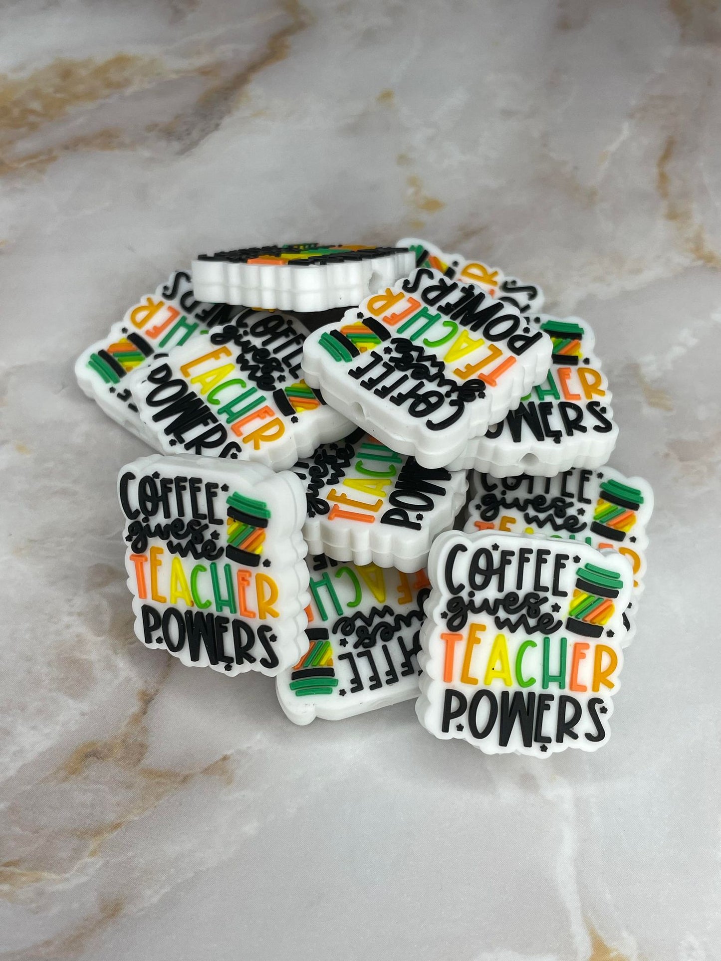 (DISCONTINUED) COFFEE GIVES ME TEACHER POWERS SILICONE FOCAL (1ct)