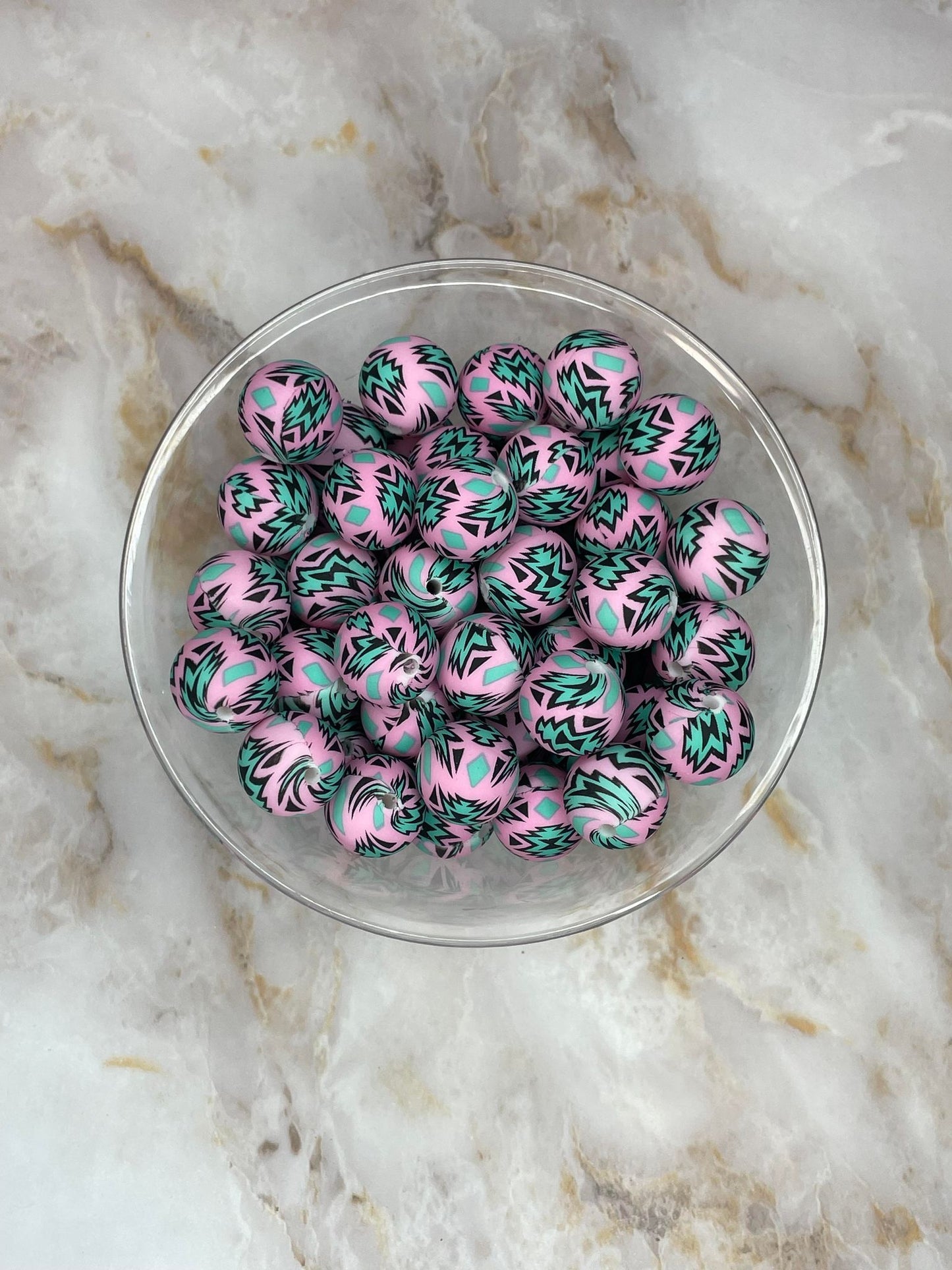 P470 TURQUOISE AZTEC 15MM PRINT (1ct)