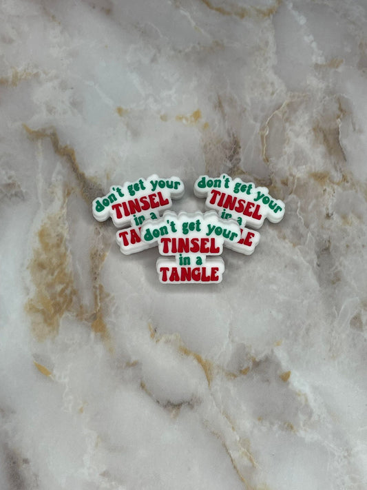 DON'T GET YOUR TINSEL IN A TANGLE SILICONE FOCAL