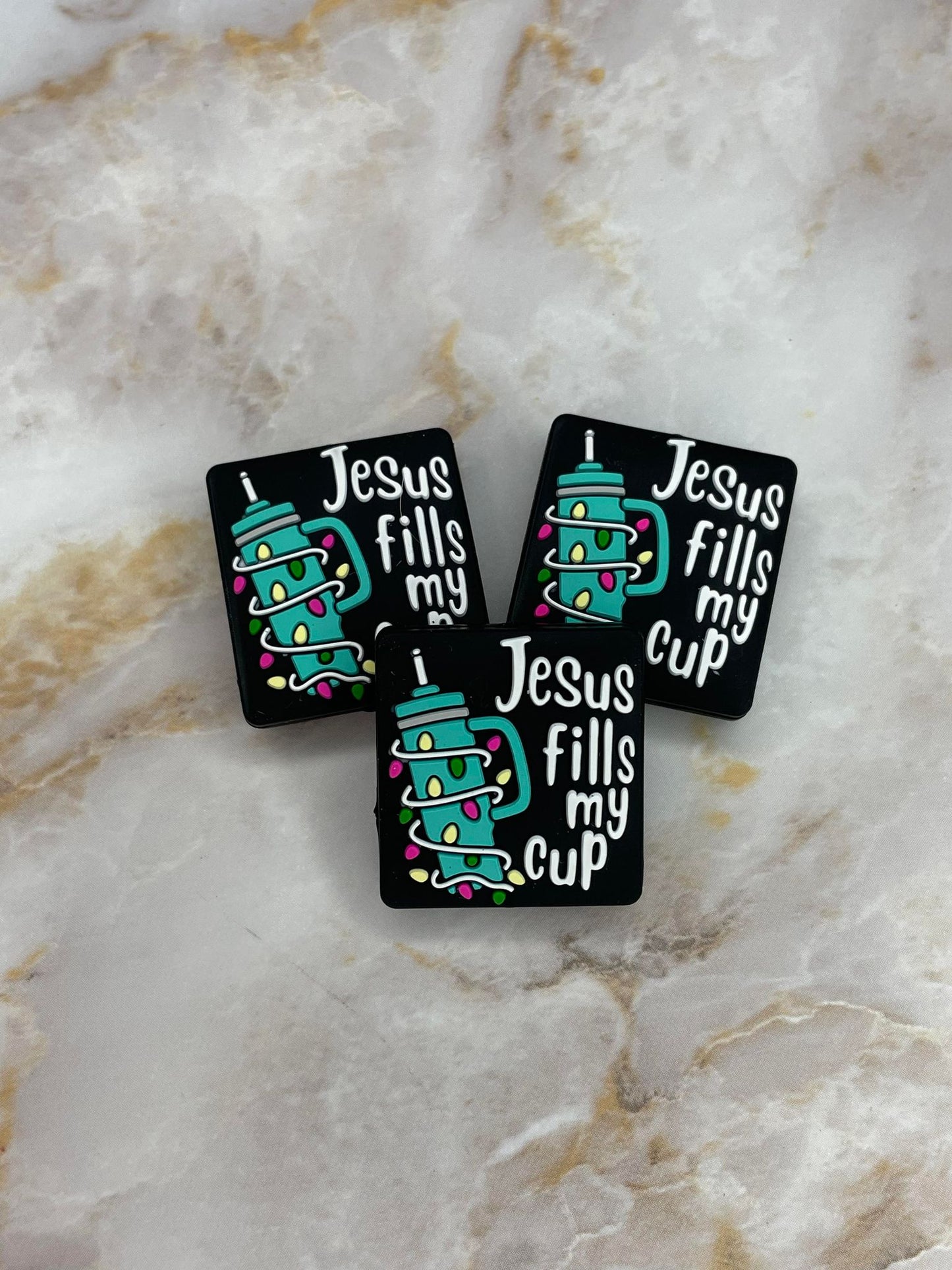 JESUS FILLS MY CUP STRING LIGHTS SILICONE FOCAL D170 (1ct)