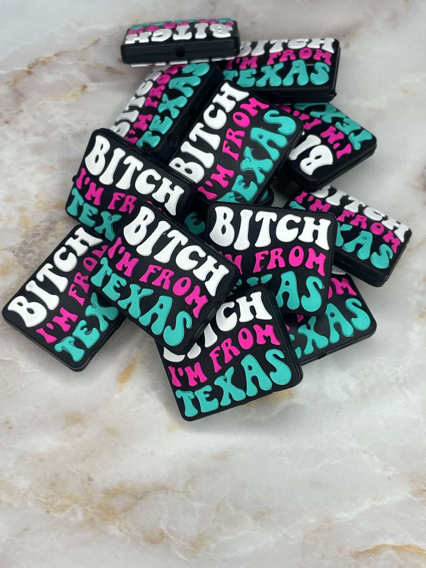 BITCH I'M FROM TEXAS SILICONE FOCAL D295 (1ct)