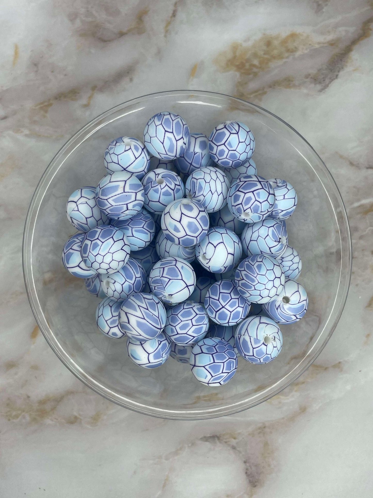 P534 BLUE DRAGON EGG 15MM PRINT (1ct)