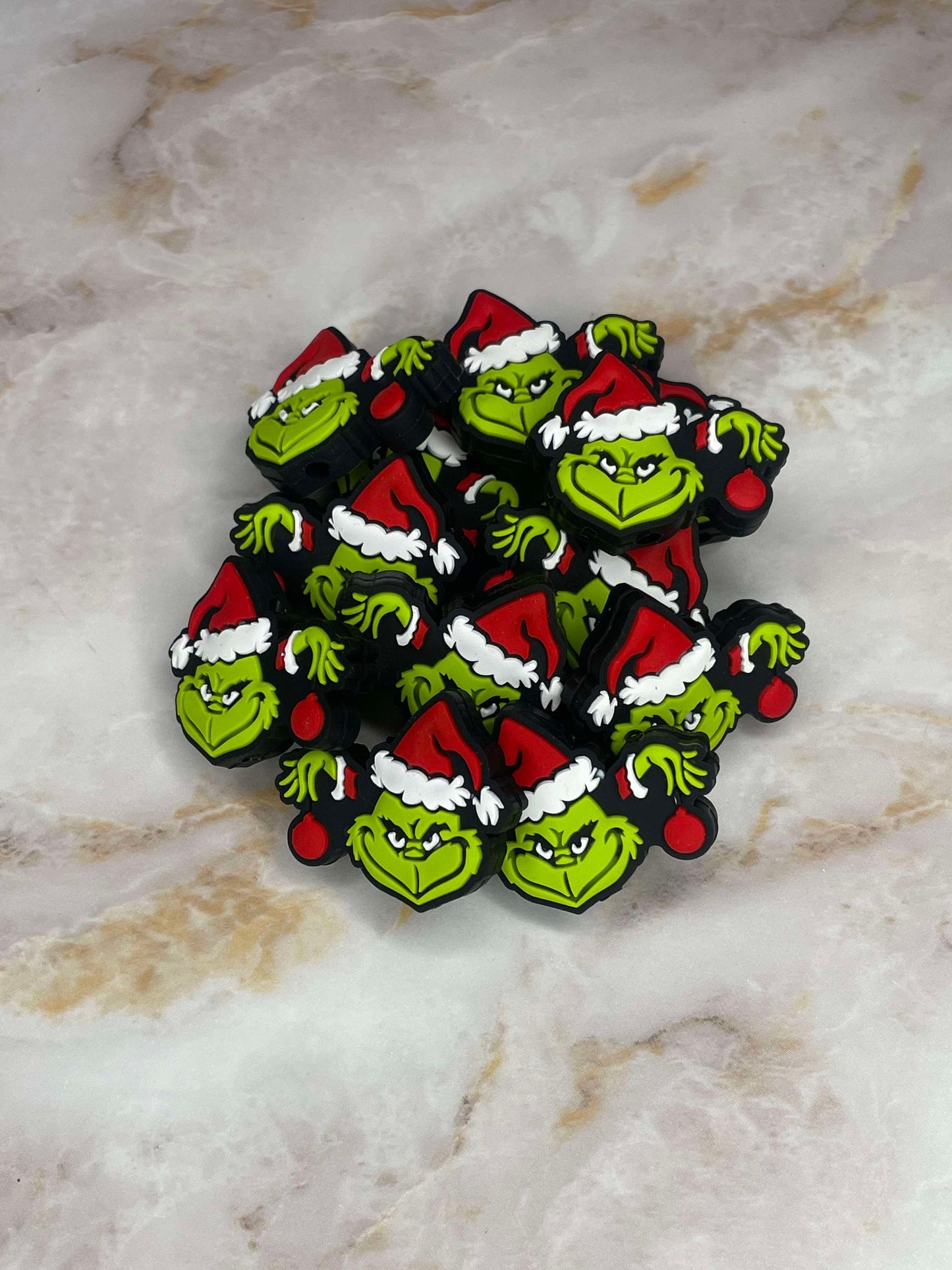 STOLE CHRISTMAS GRINCH FACE SILICONE FOCAL D605 (1ct)