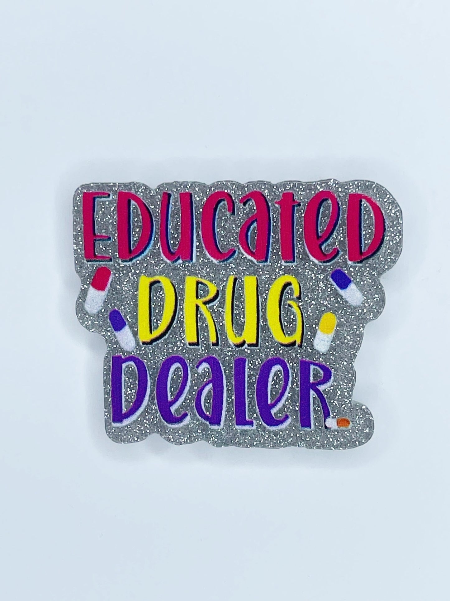 FLATBACK ACRYLIC EDUCATED DEALER F190 (1ct)