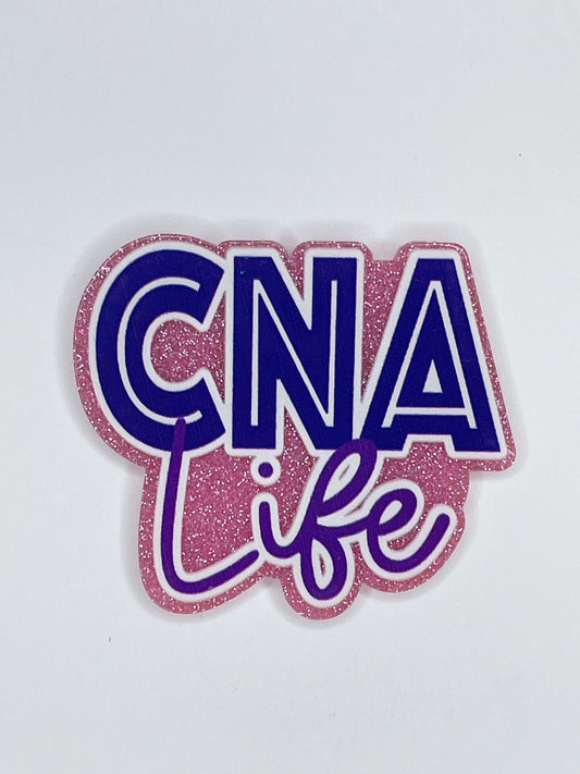 FLATBACK ACRYLIC CNA LIFE PINK DARK BLUE F13 (1ct)