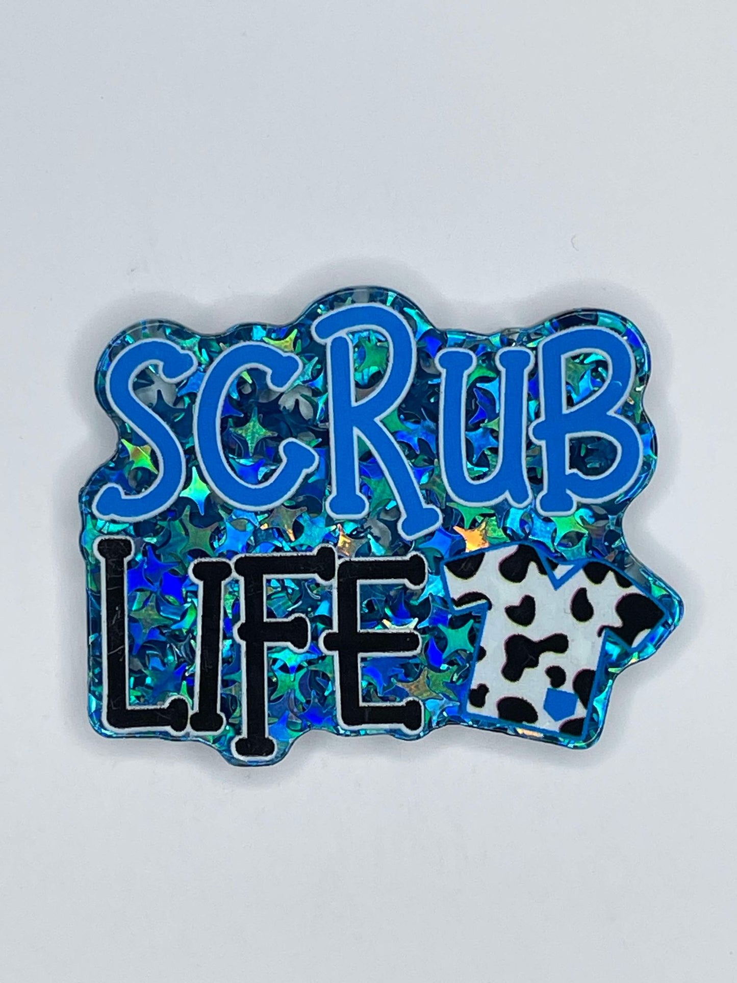 FLATBACK ACRYLIC SCRUB LIFE BLUE F62