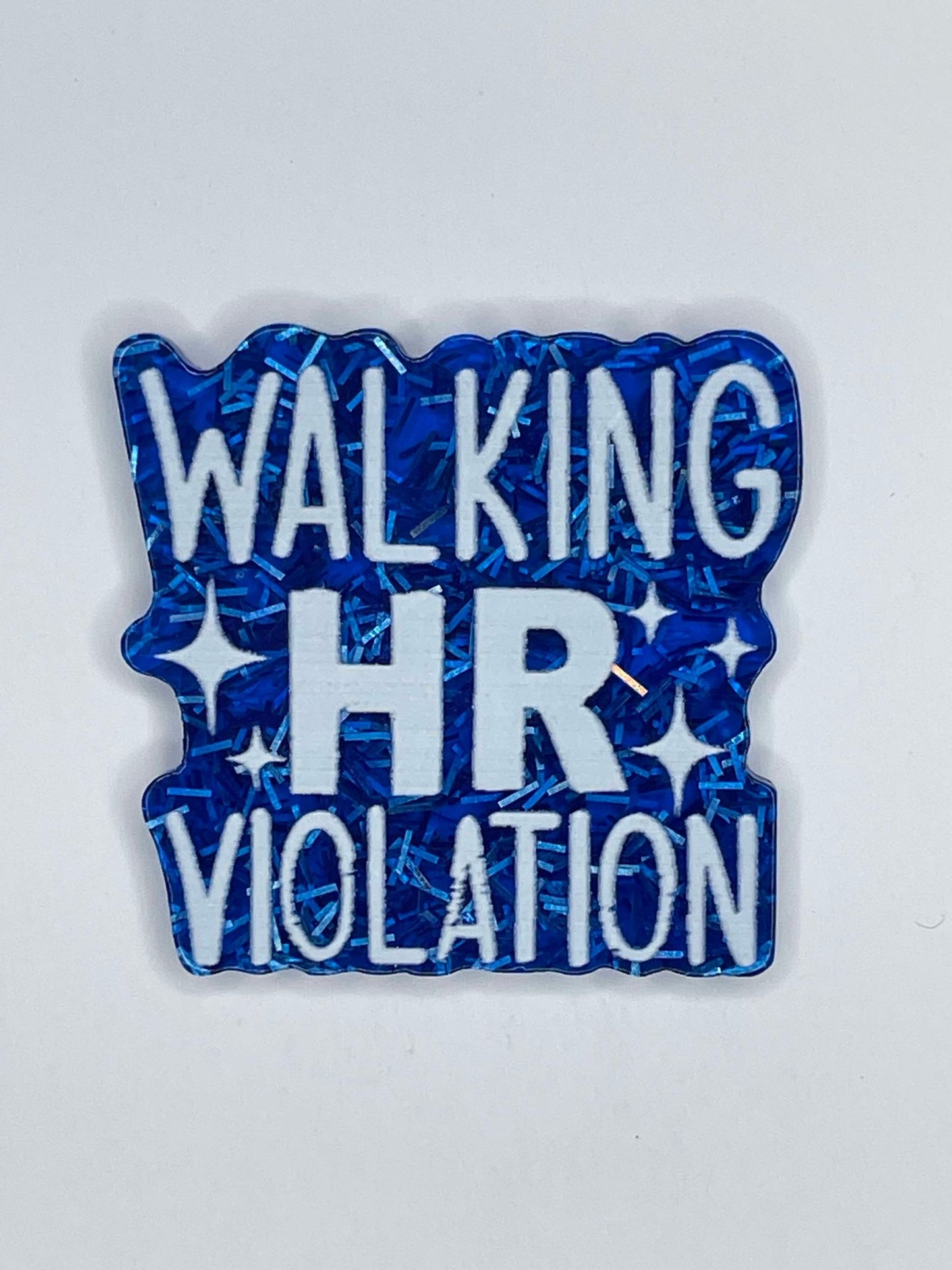 FLATBACK ACRYLIC WALKING HR VIOLATION F275 (1ct)