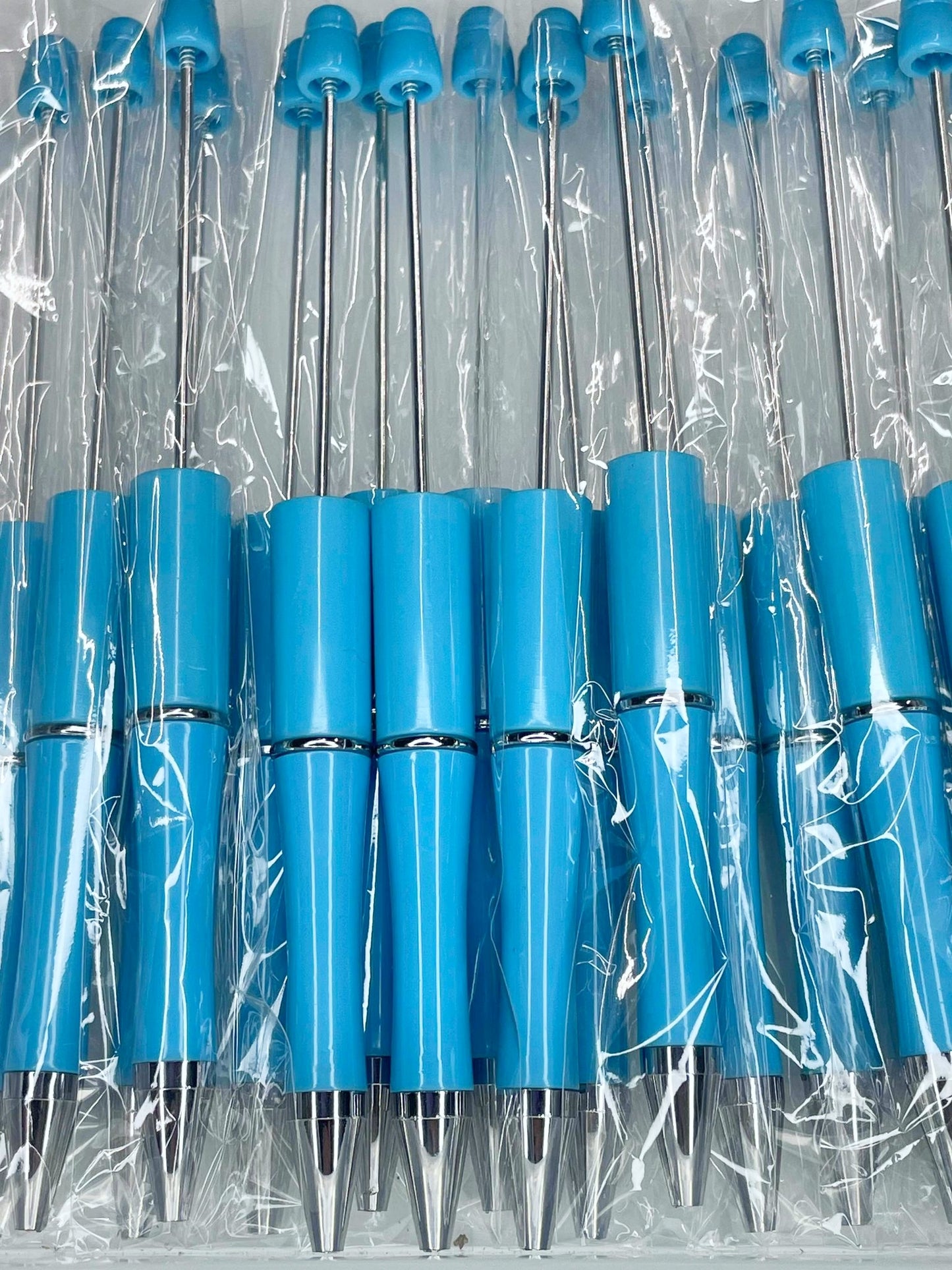 BEADABLE PLASTIC PEN SOLID BRIGHT BLUE B1 (1ct)