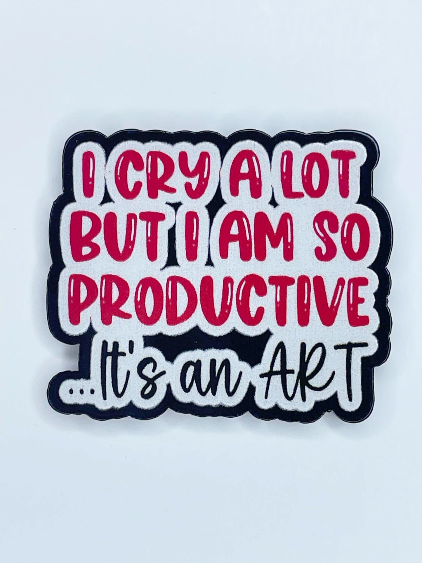 FLATBACK ACRYLIC I CRY A LOT F147 (1ct)