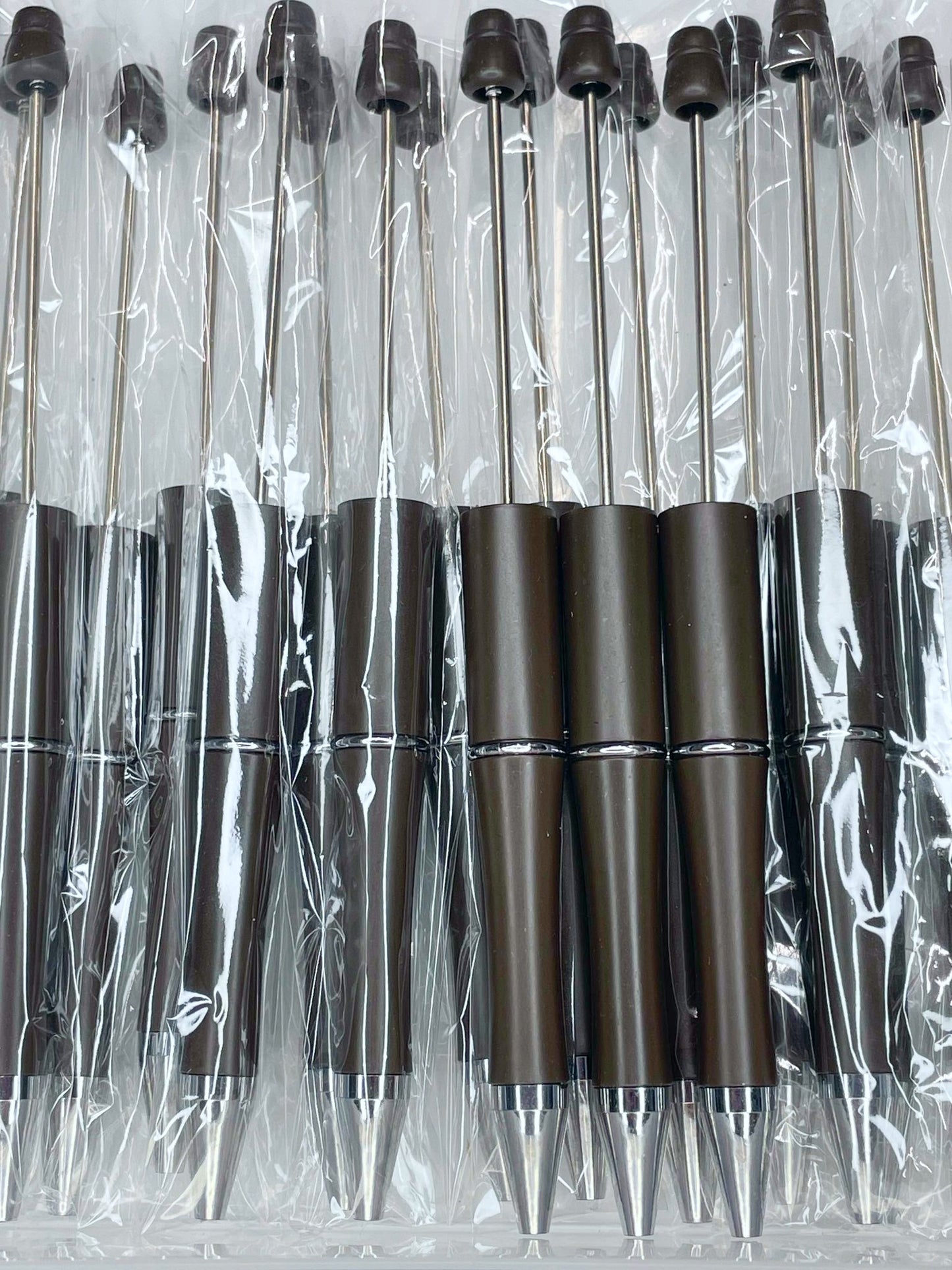 BEADABLE PLASTIC PEN SOLID BROWN B8 (1ct)