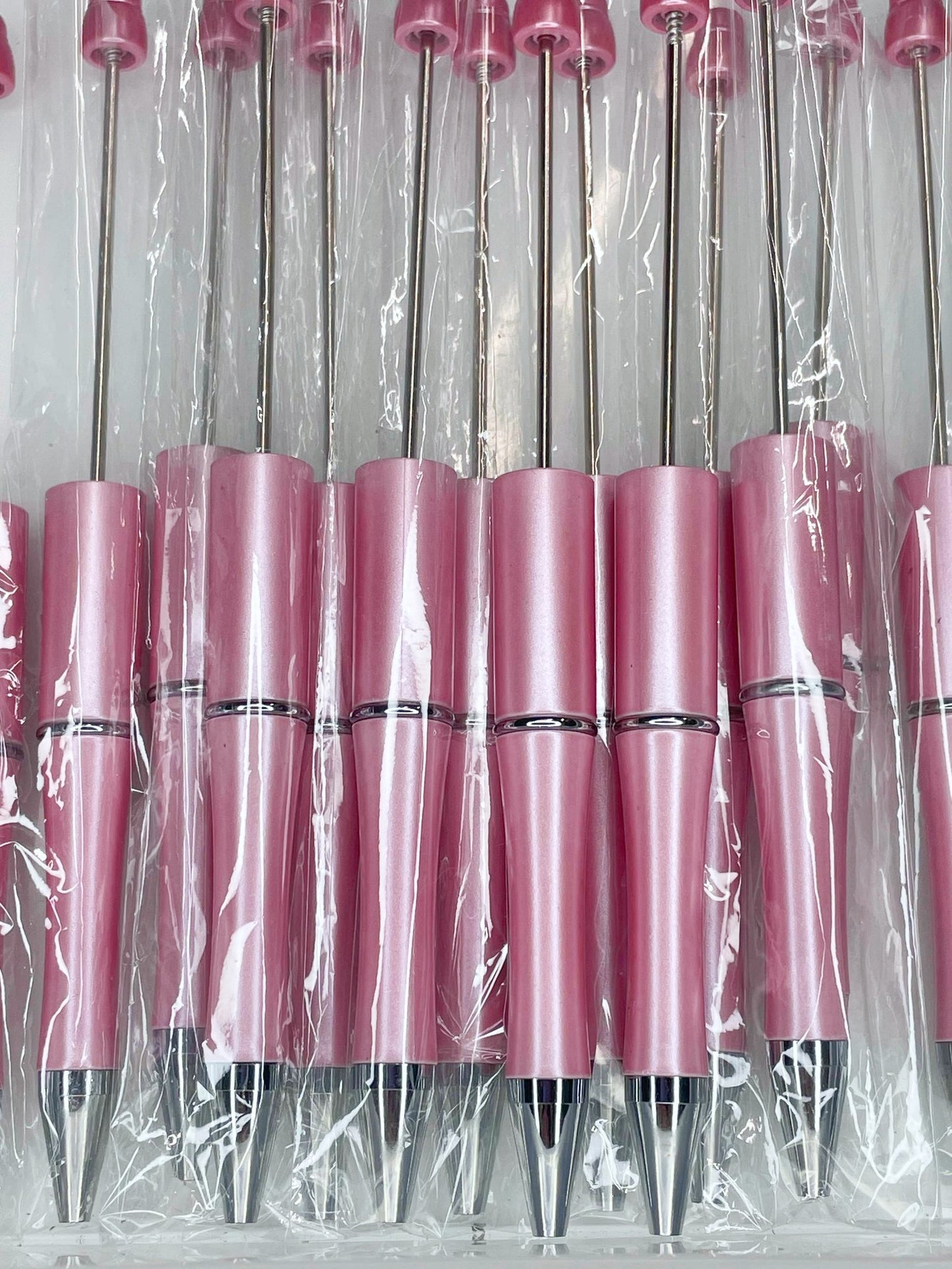 BEADABLE PLASTIC PEN SOLID PEACHY PINK B22 (1ct)