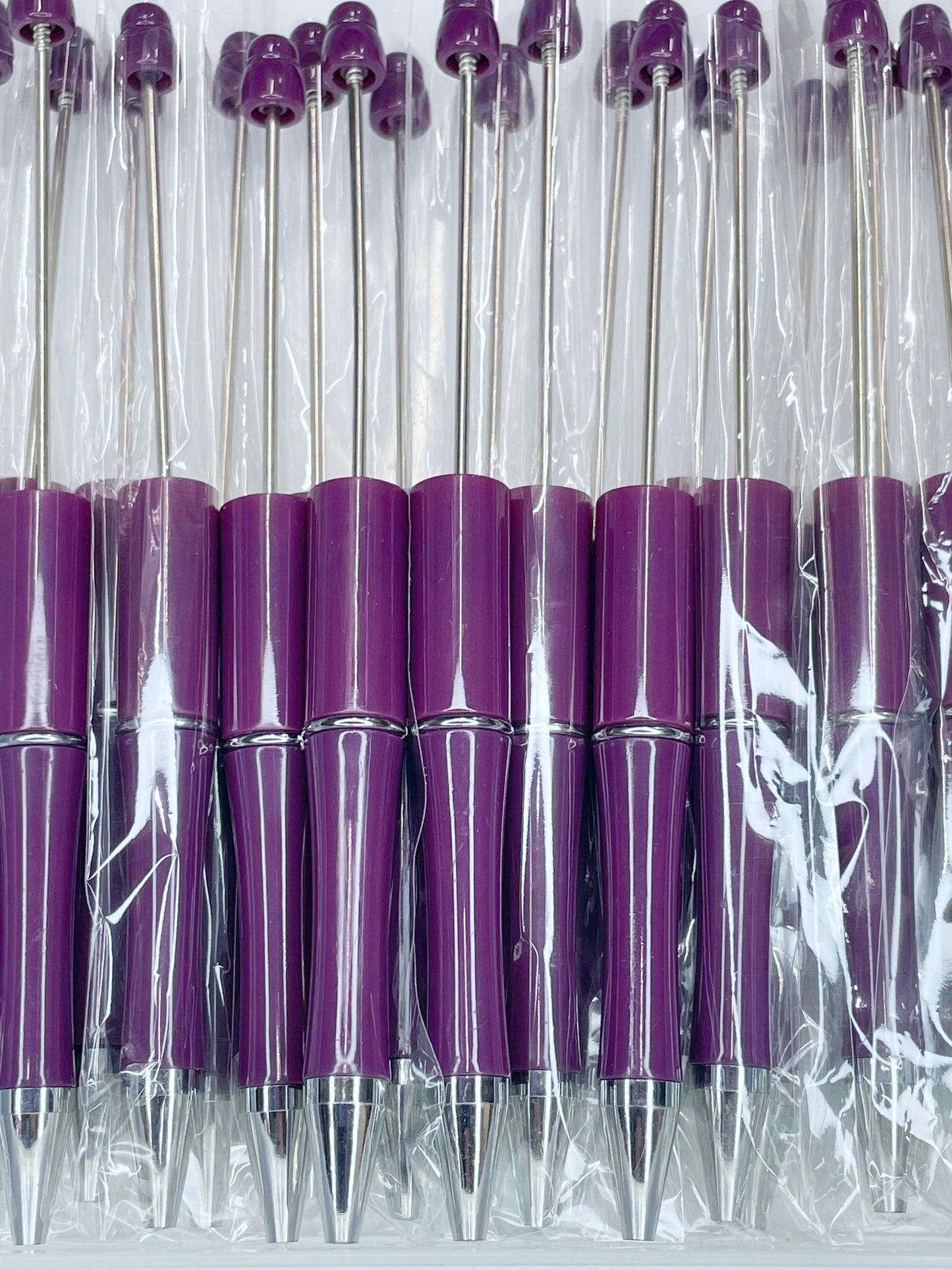 BEADABLE PLASTIC PEN SOLID WINE B9 (1ct)