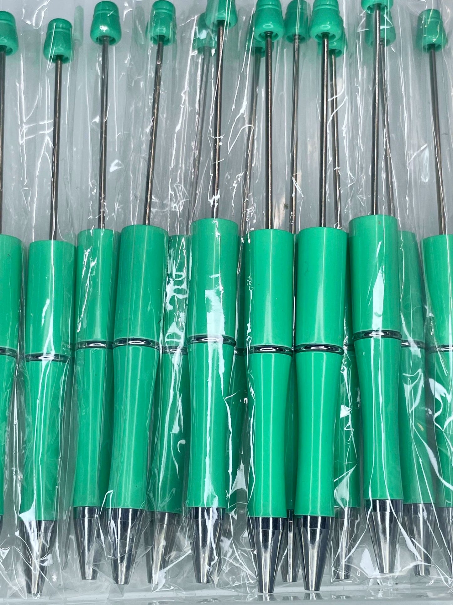 BEADABLE PLASTIC PEN SOLID TURQUOISE B5 (1ct)