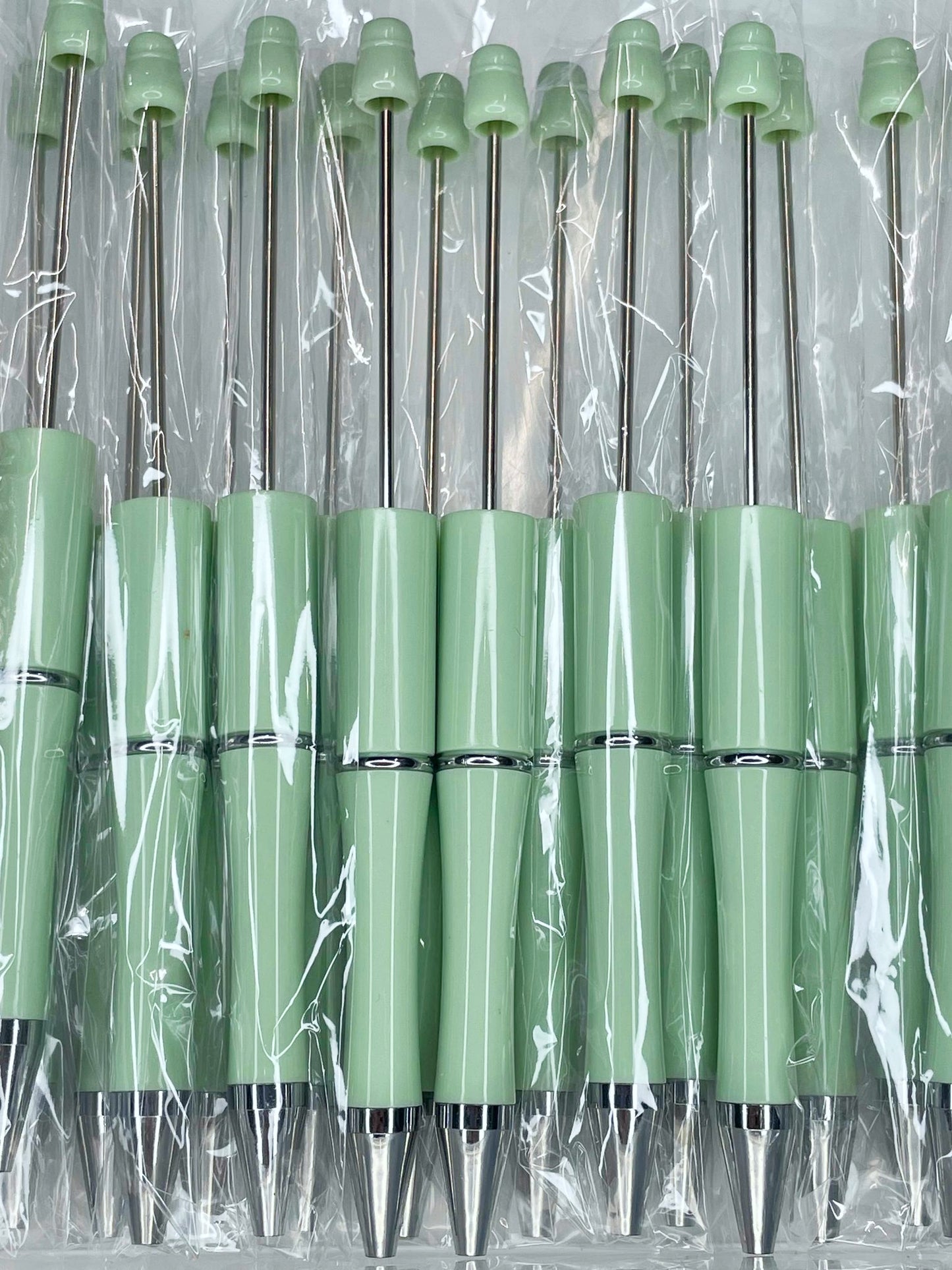 BEADABLE PLASTIC PEN SOLID GRACEFUL GREEN B13 (1ct)