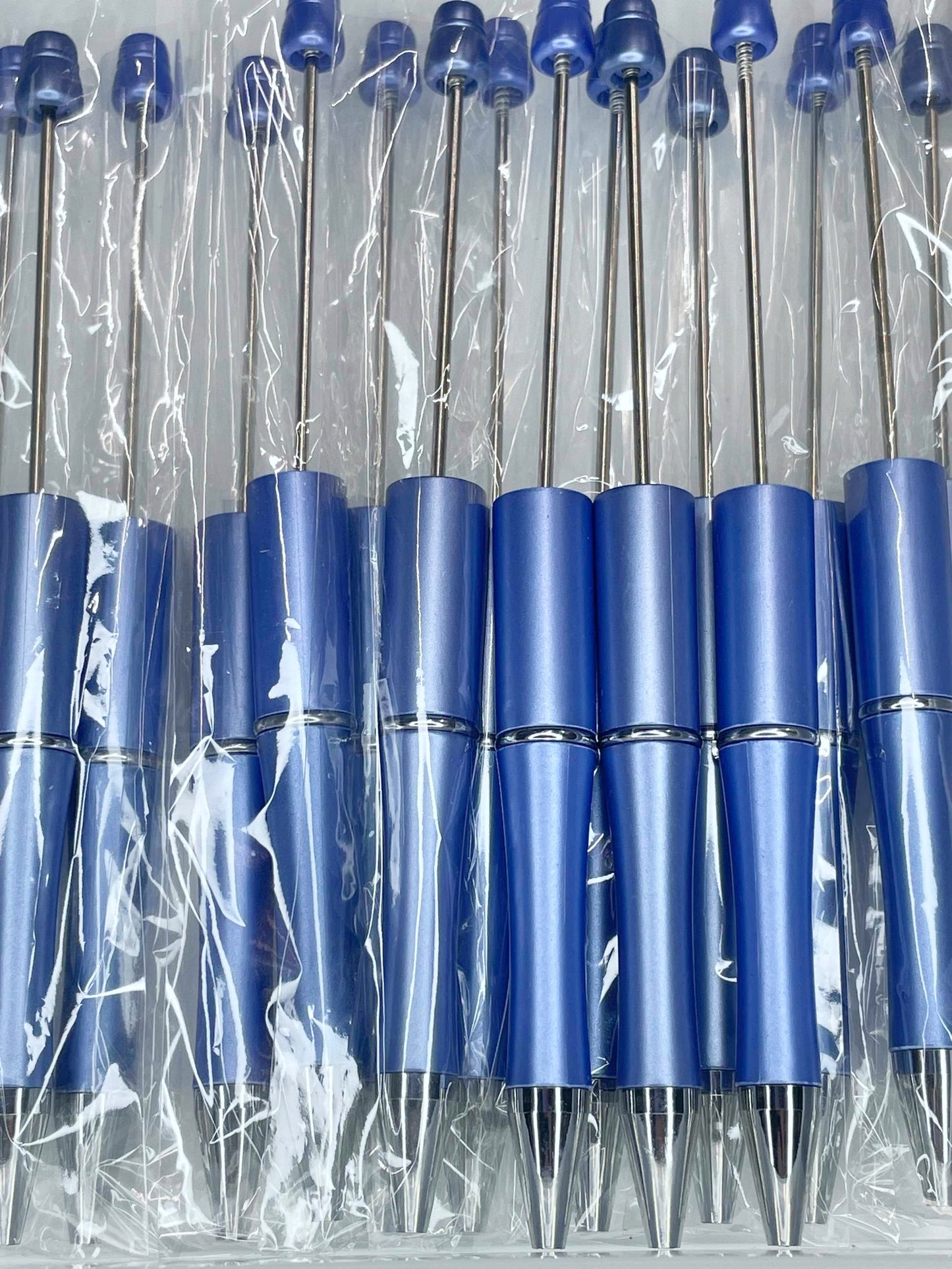 BEADABLE PLASTIC PEN PEARLESCENT PERIWINKLE B1 (1ct)