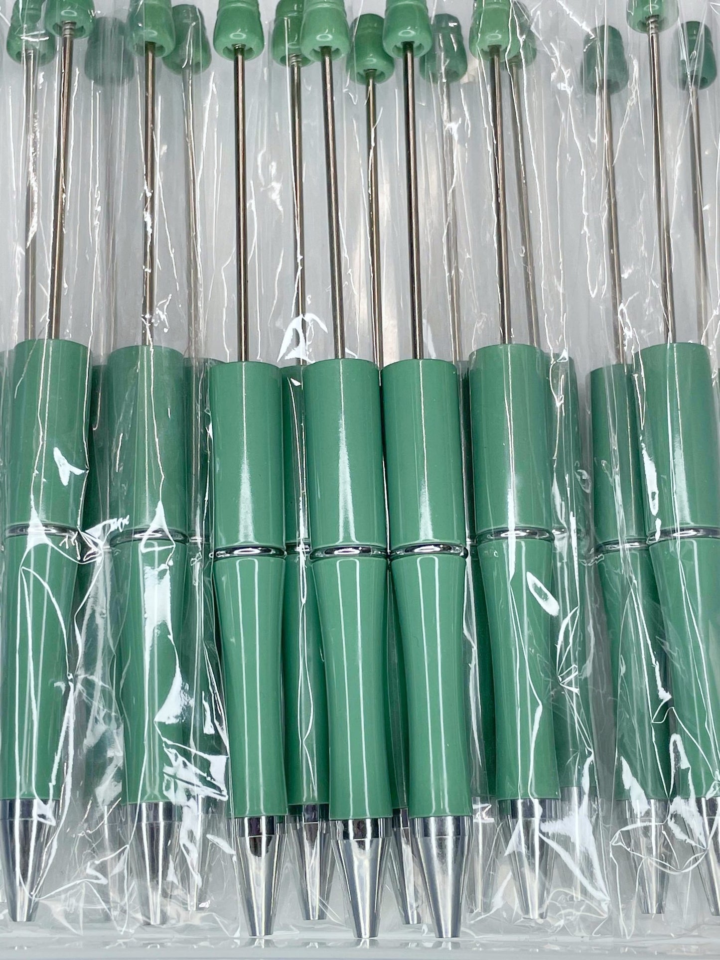 BEADABLE PLASTIC PEN SOLID DARK SAGE B21 (1ct)